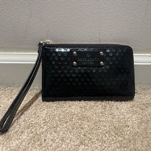 Kate Spade Black Wristlet Wallet